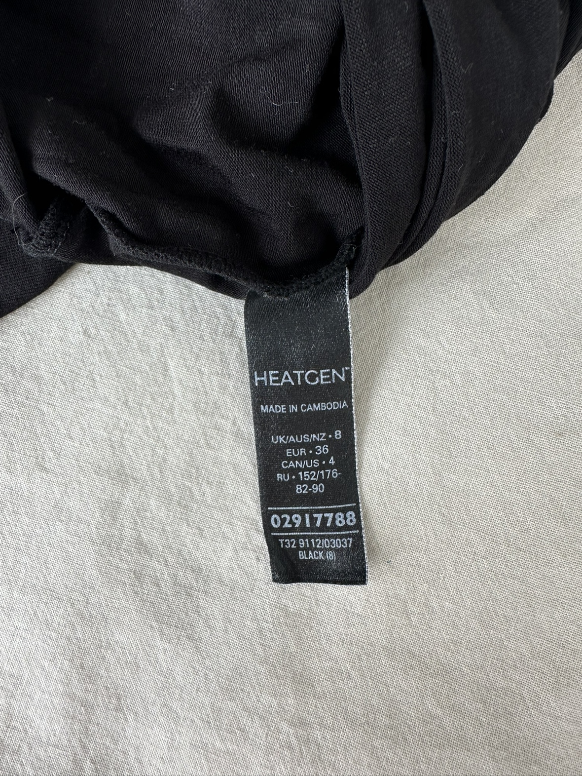 Thermal Black Bodysuits - Size Small - photo 2