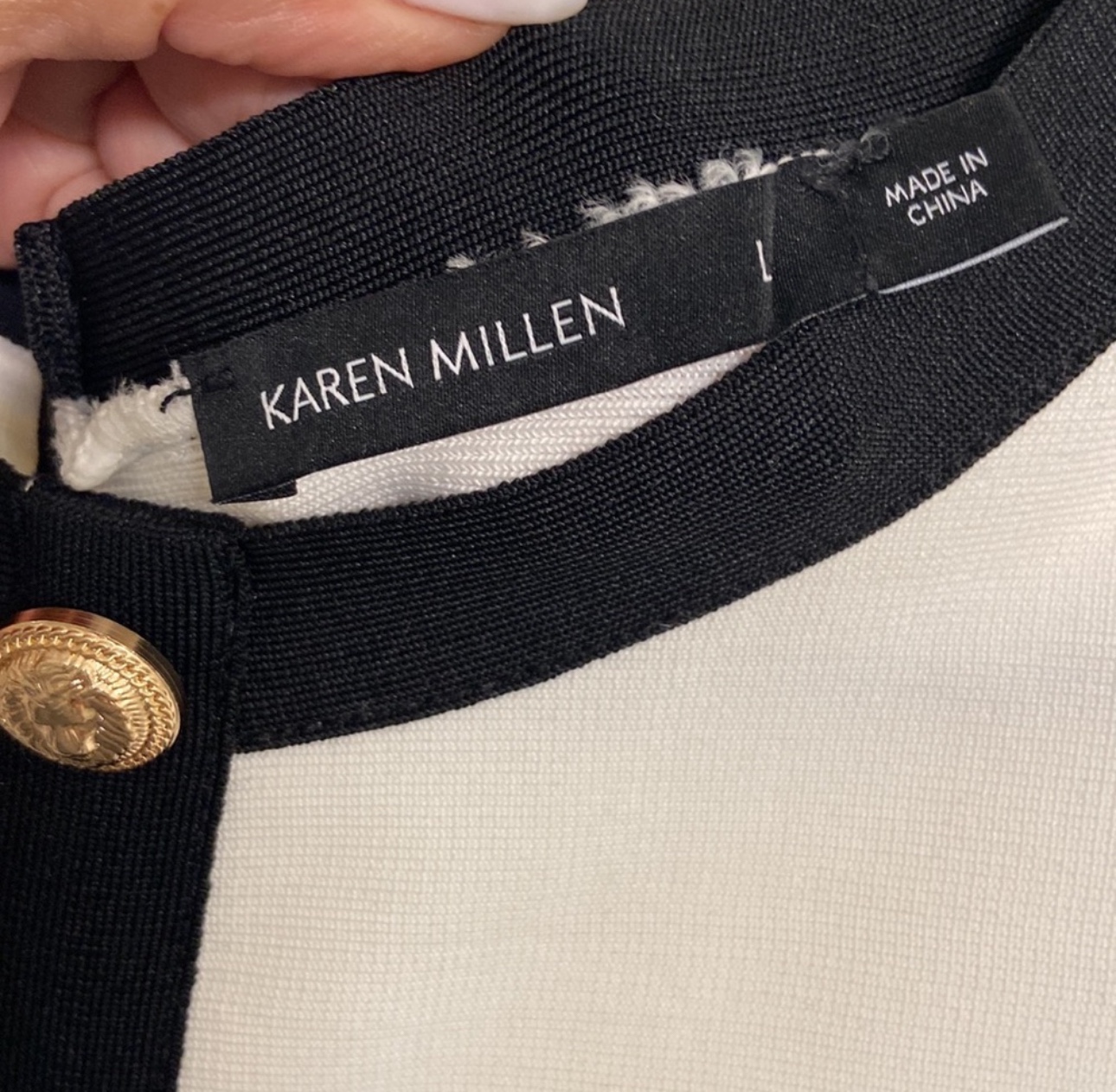 Karen Millen Black and White Dress - photo 3