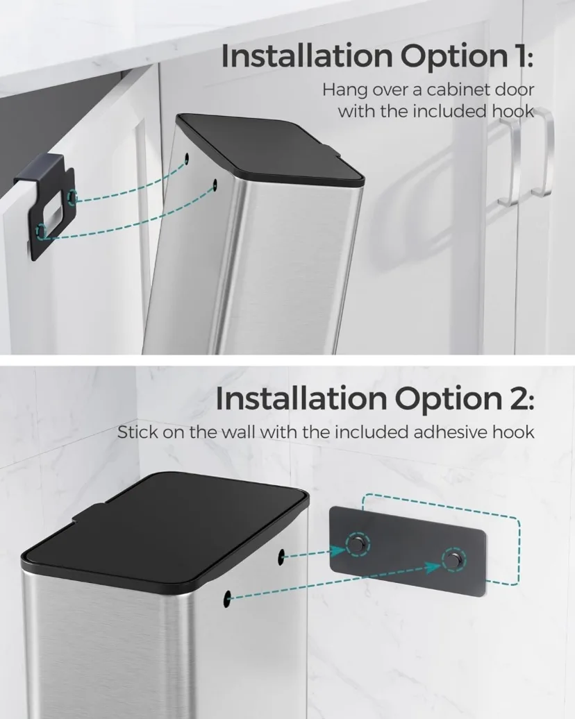 Hanging Trash Can, 2.1-Gallon (8 L) image indicator(8)