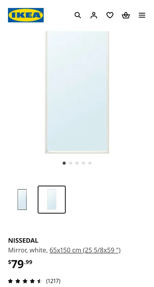 IKEA NISSEDAL Mirror image indicator(2)