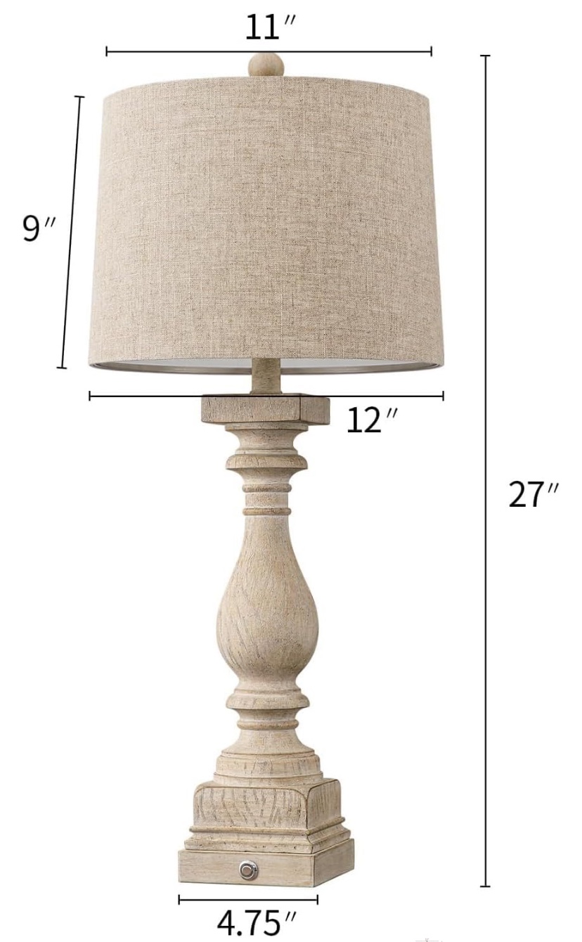 Pair of Table Lamps with USB Ports - photo 5