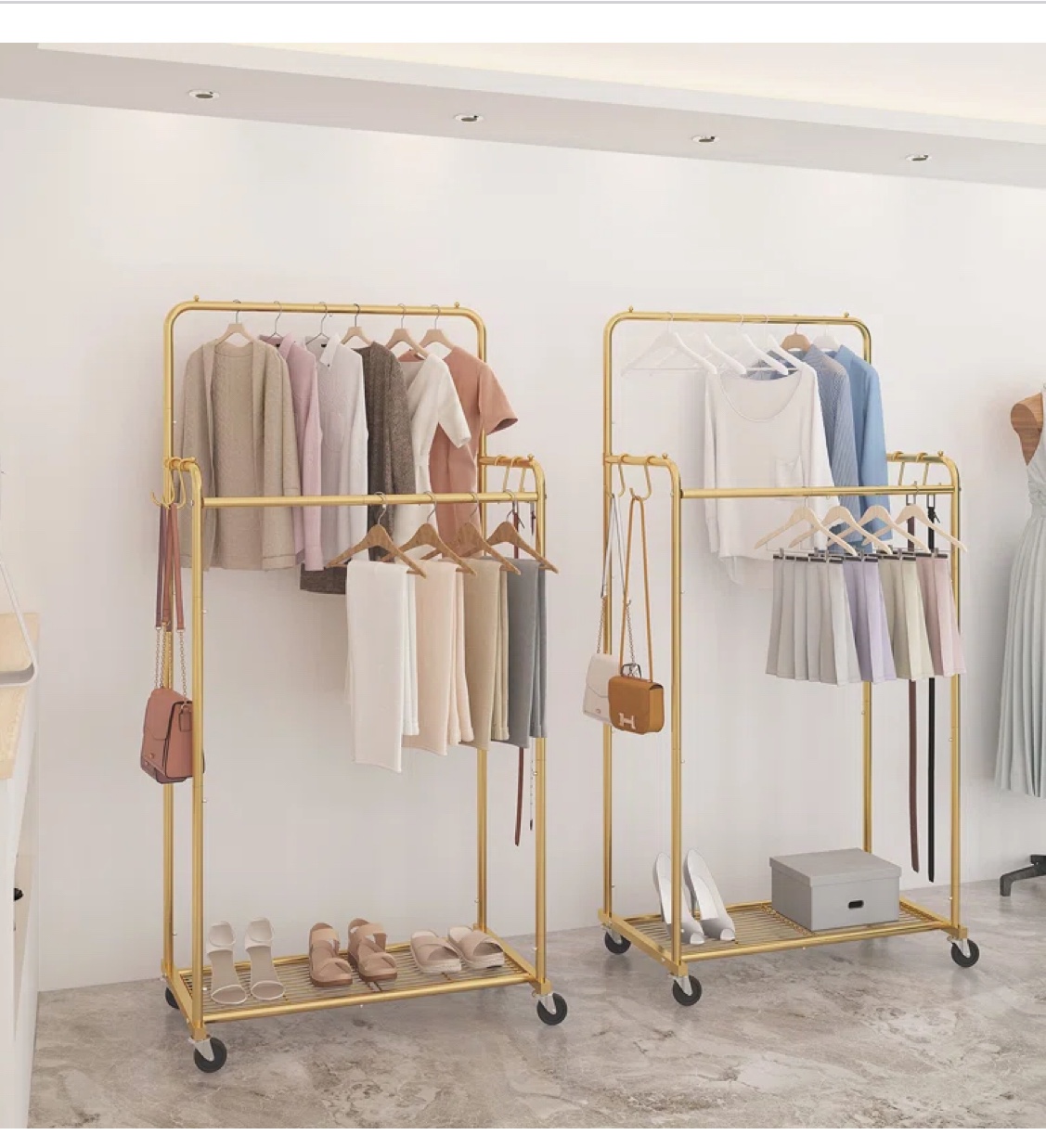 Gold Clothing Rack - photo 2