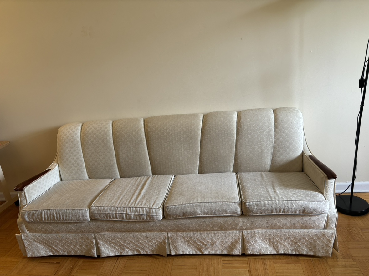 Vintage White Sofa - photo 2