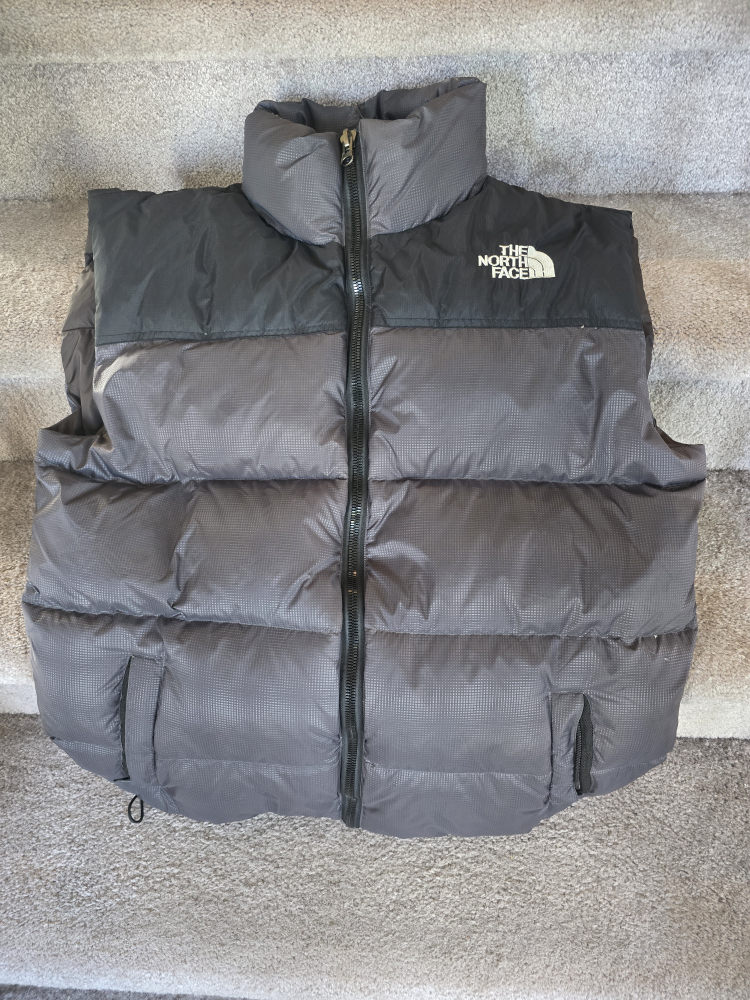 The North Face Black and Grey Puffer Vest $200 OBO