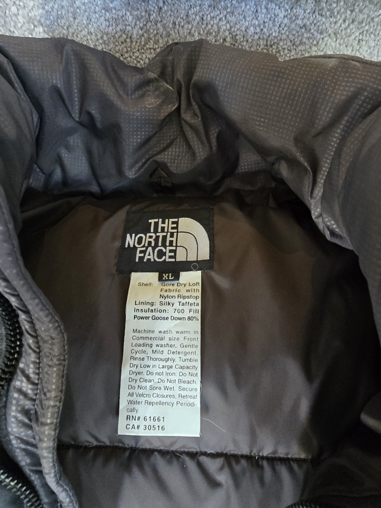 The North Face Black and Grey Puffer Vest $200 OBO - photo 2