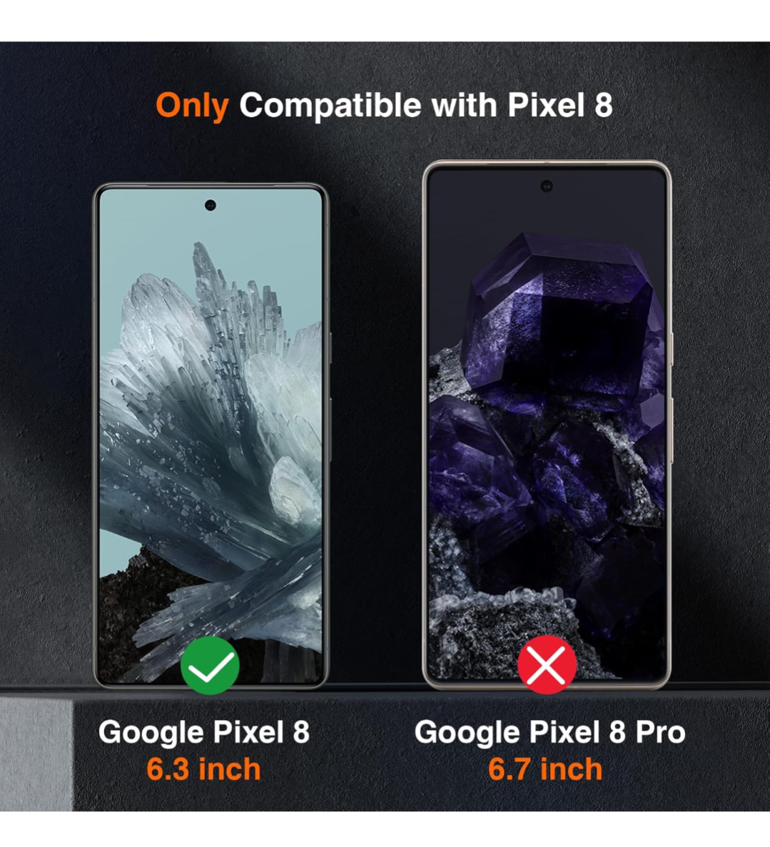 Google Pixel 8 Tempered Glass Screen Protector - photo 2
