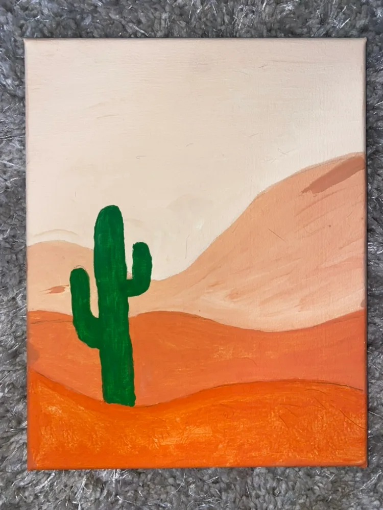 Cactus Desert Painting thumbnail