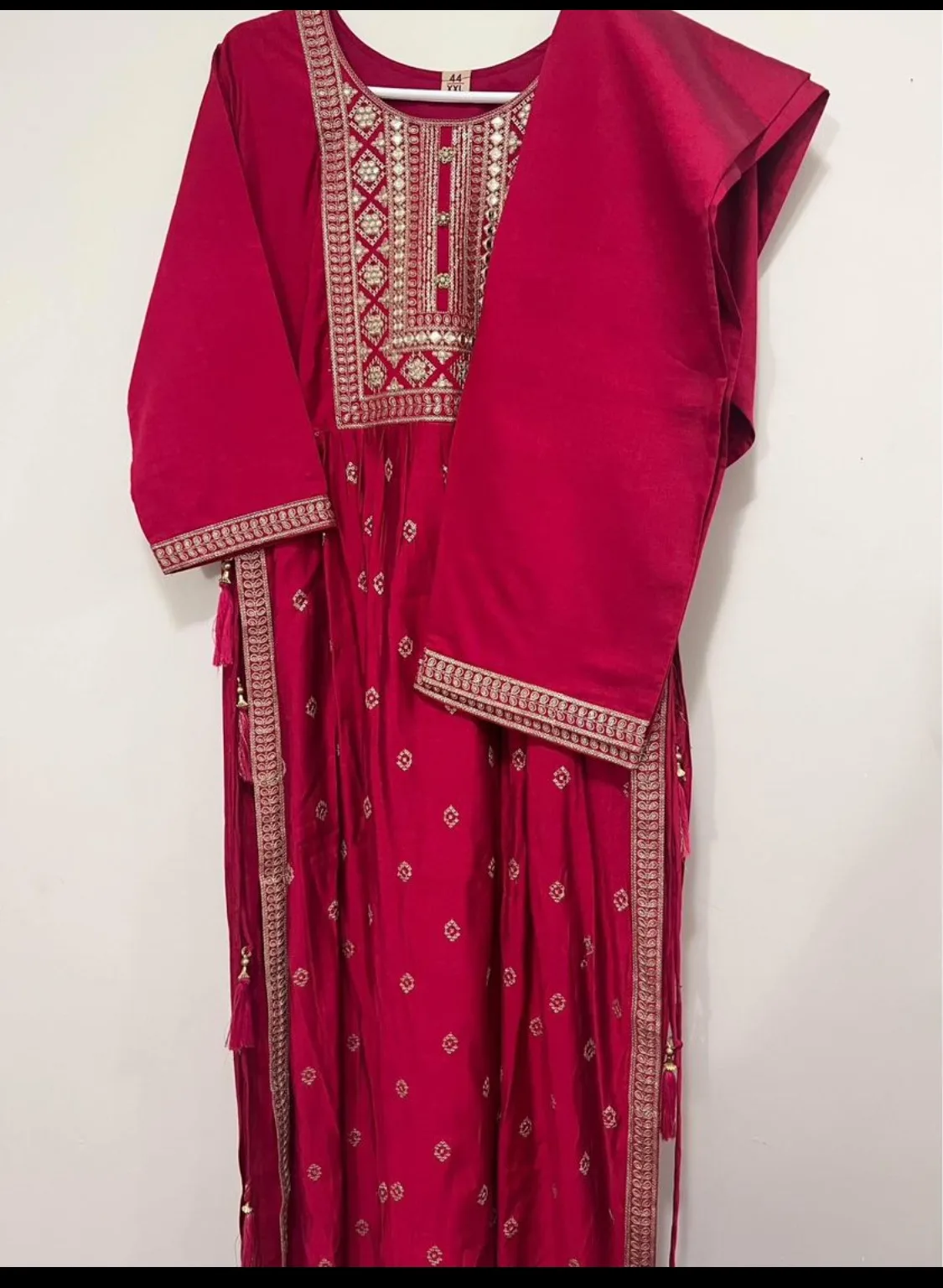 Navratri sale Embroidered nyra cut 2 pieces Kurta Set thumbnail