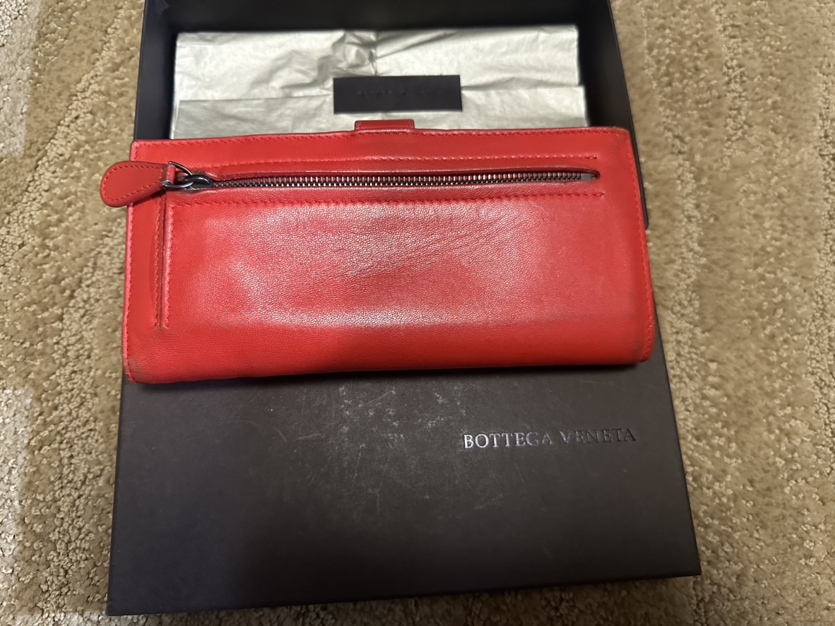 Bottega Veneta Red Leather Wallet - photo 2