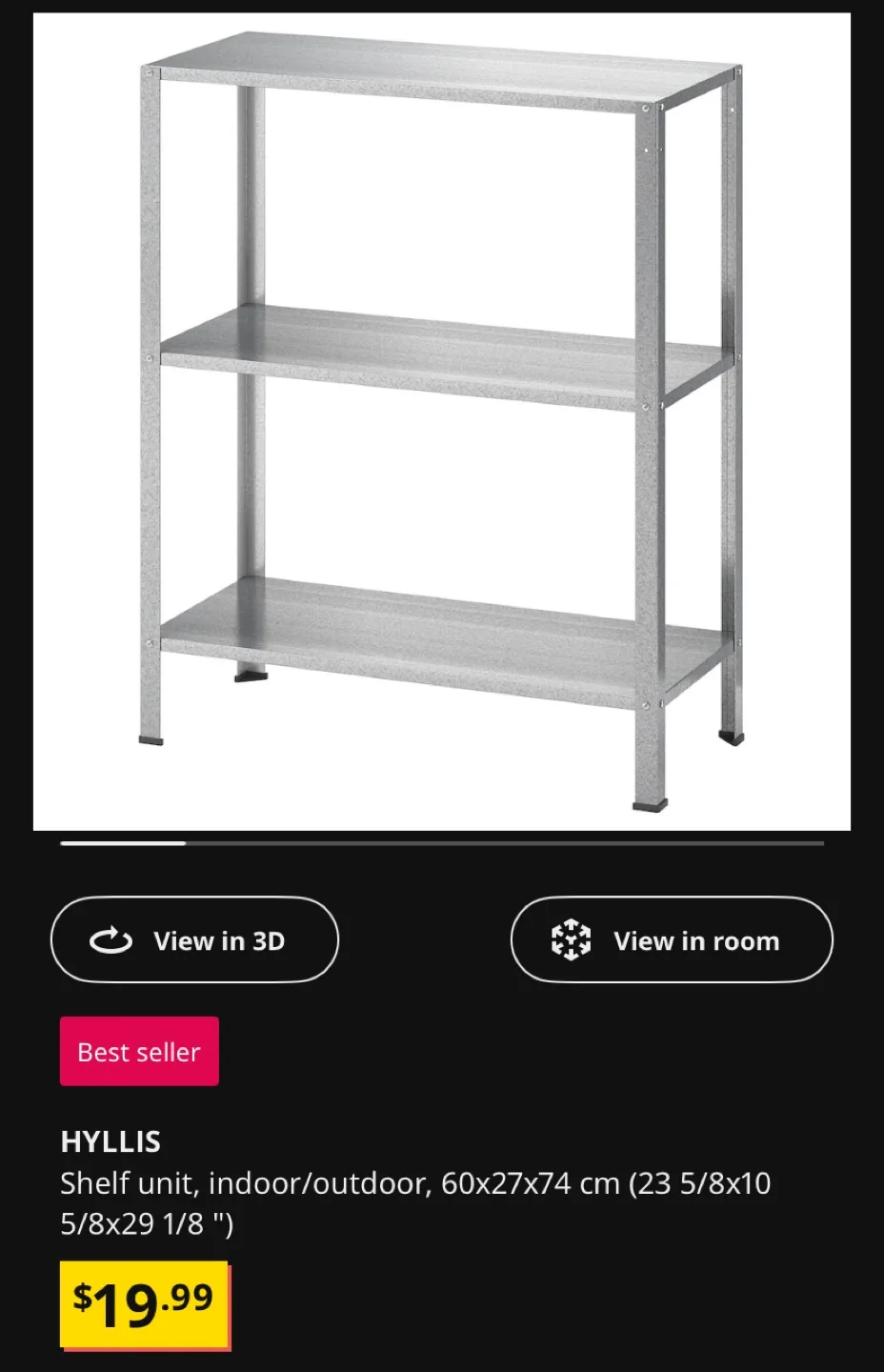IKEA HYLLIS Shelf Unit thumbnail