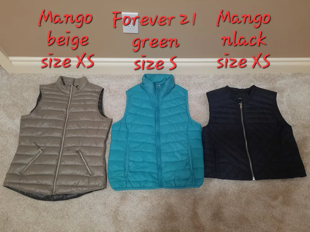 Women's vests (2 new without tag, 1 was worn once) thumbnail