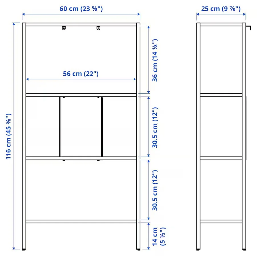 IKEA White Metal Shelving Unit image indicator(2)
