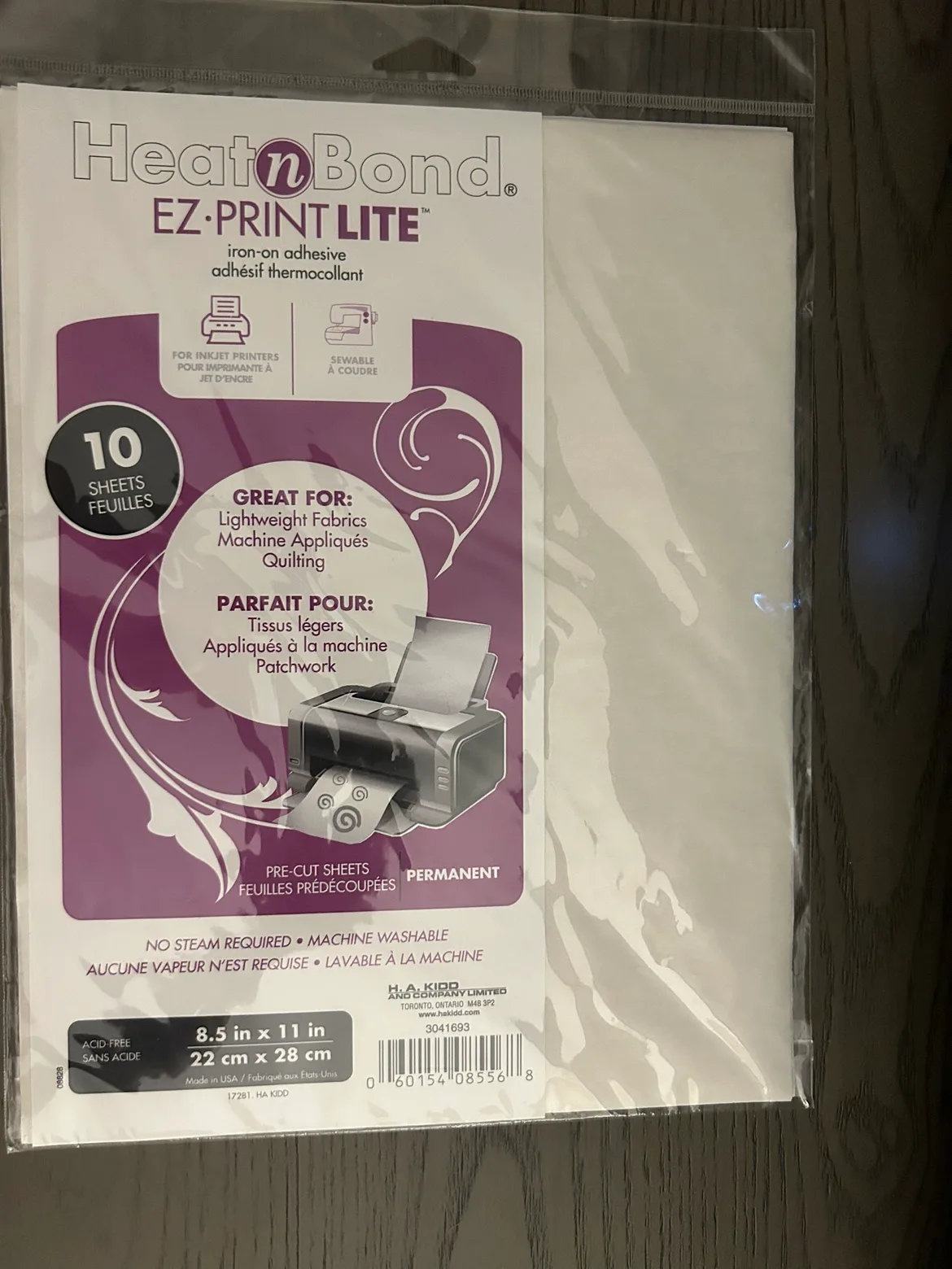 HeatnBond EZ Print Lite 10 Sheets thumbnail