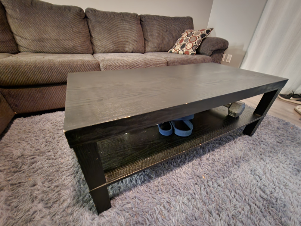 Black End Table and coffee table - photo 2