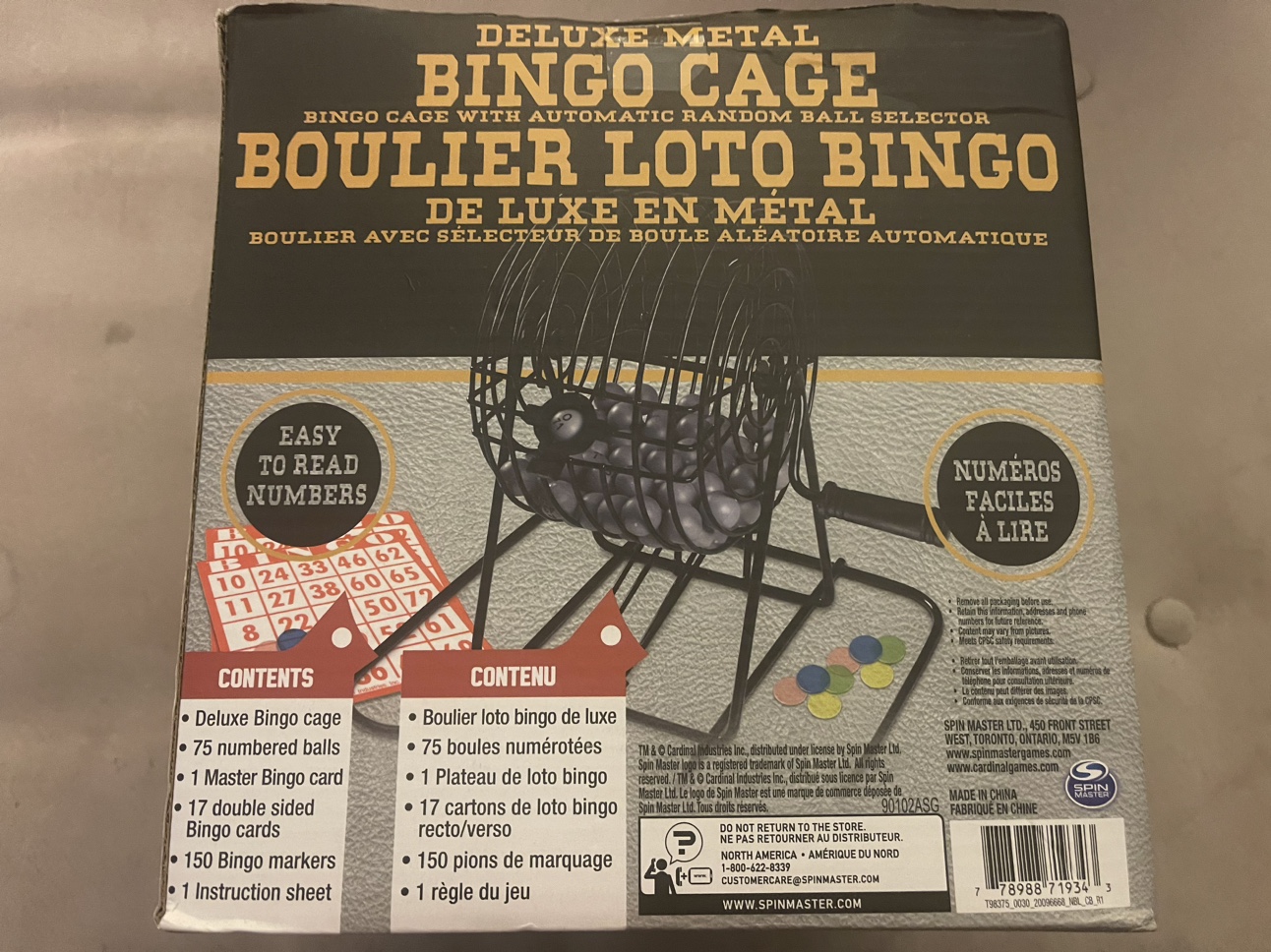 Deluxe Metal Bingo Cage w/  Additional Pieces - photo 4