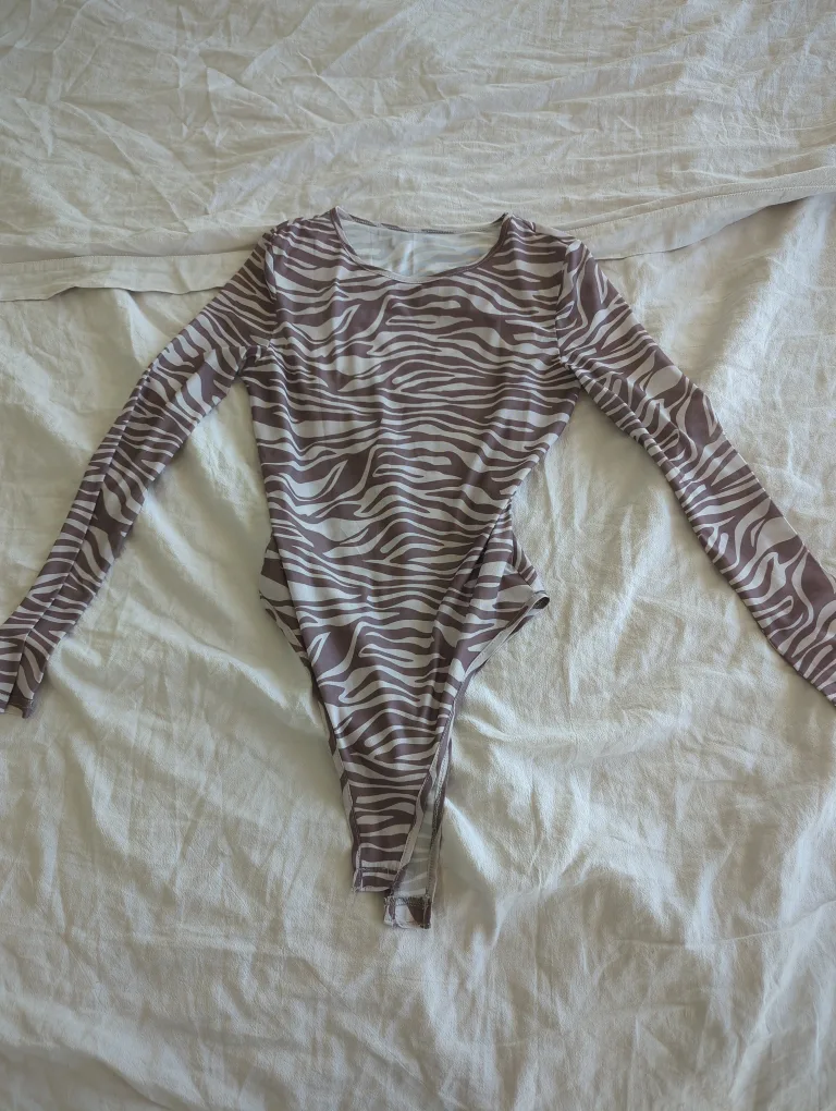 Zebra Print Bodysuit thumbnail
