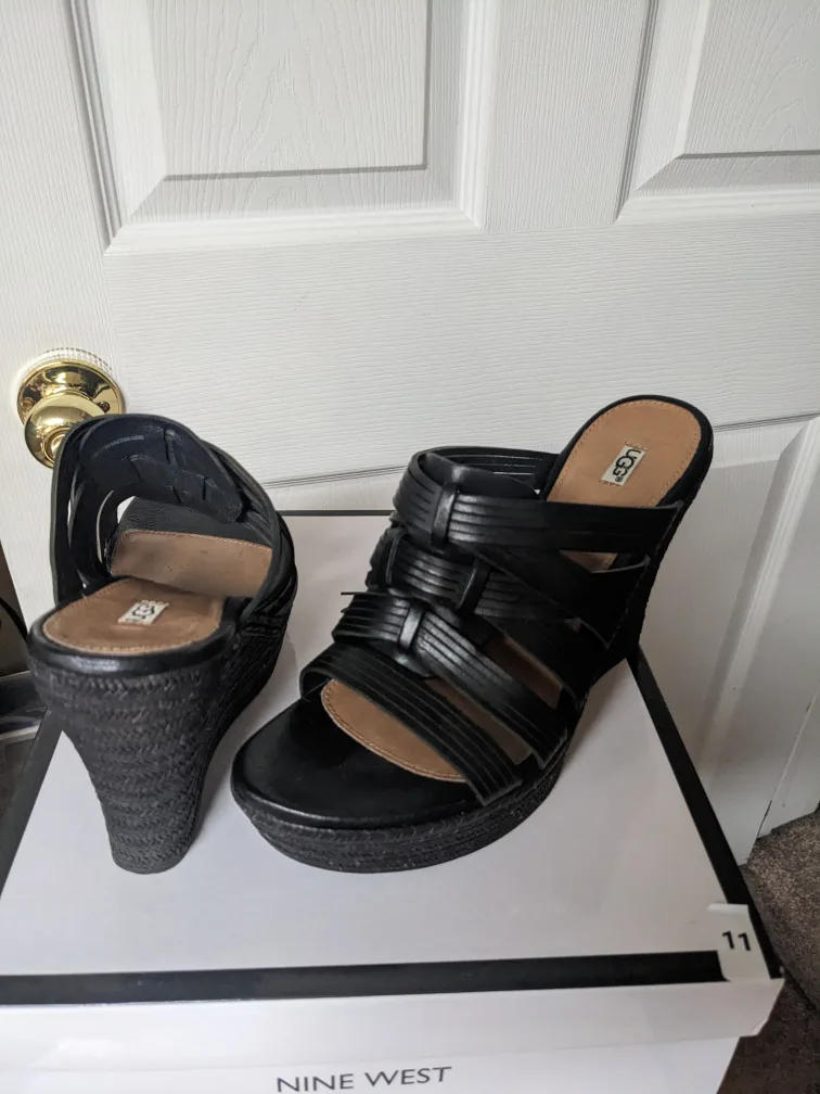 Black UGG Wedge Sandals image indicator(2)