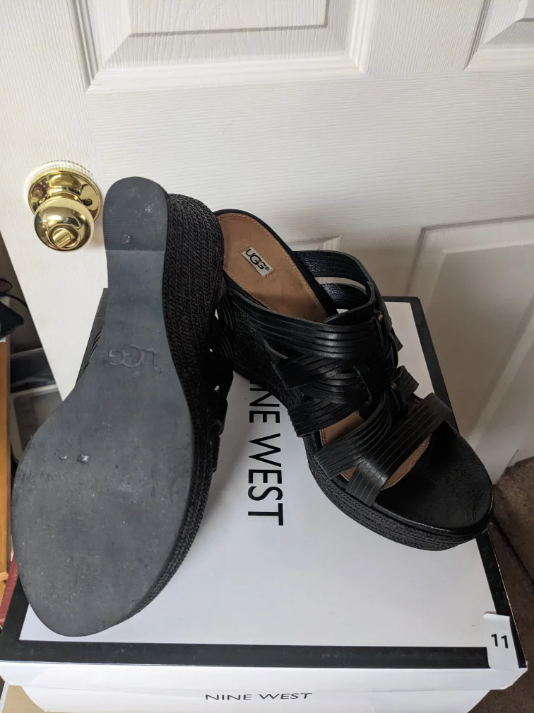Black UGG Wedge Sandals image indicator(3)