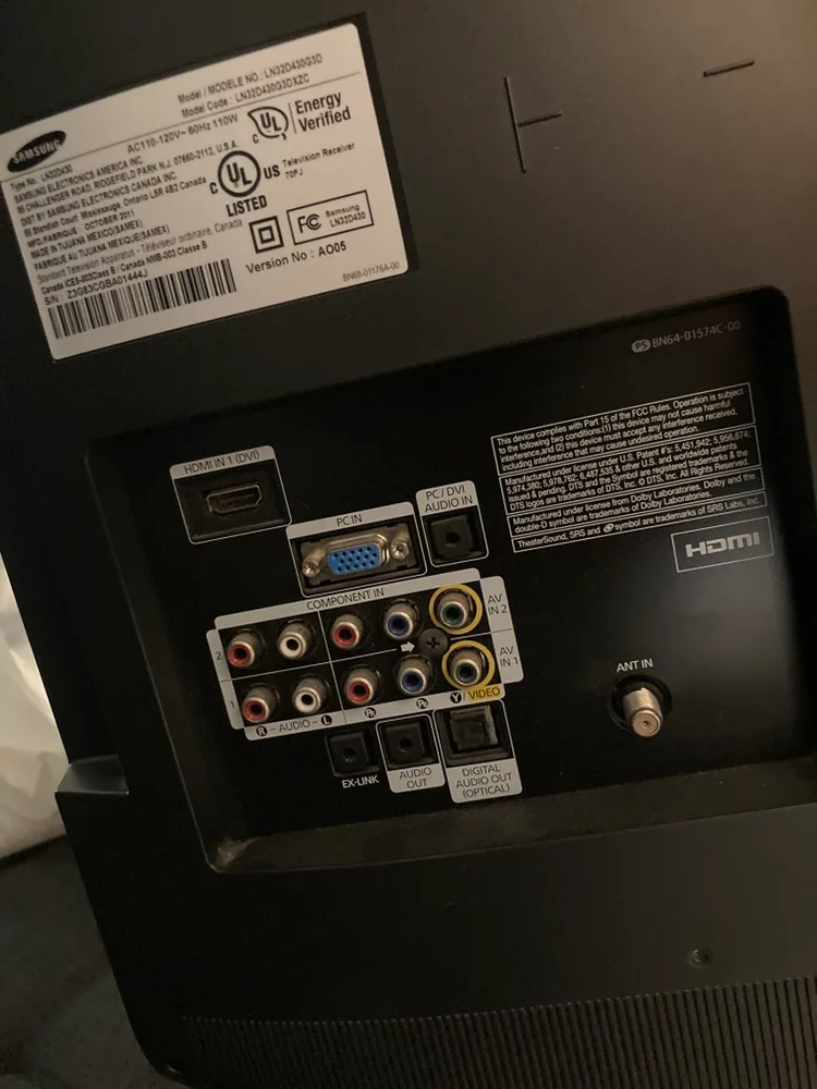 Samsung 32" LCD TV image indicator(2)