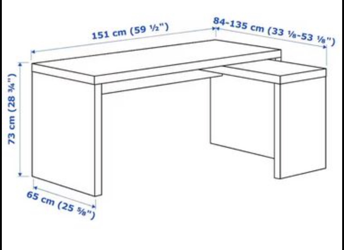 Ikea Desk with Pull-Out Extension - photo 5