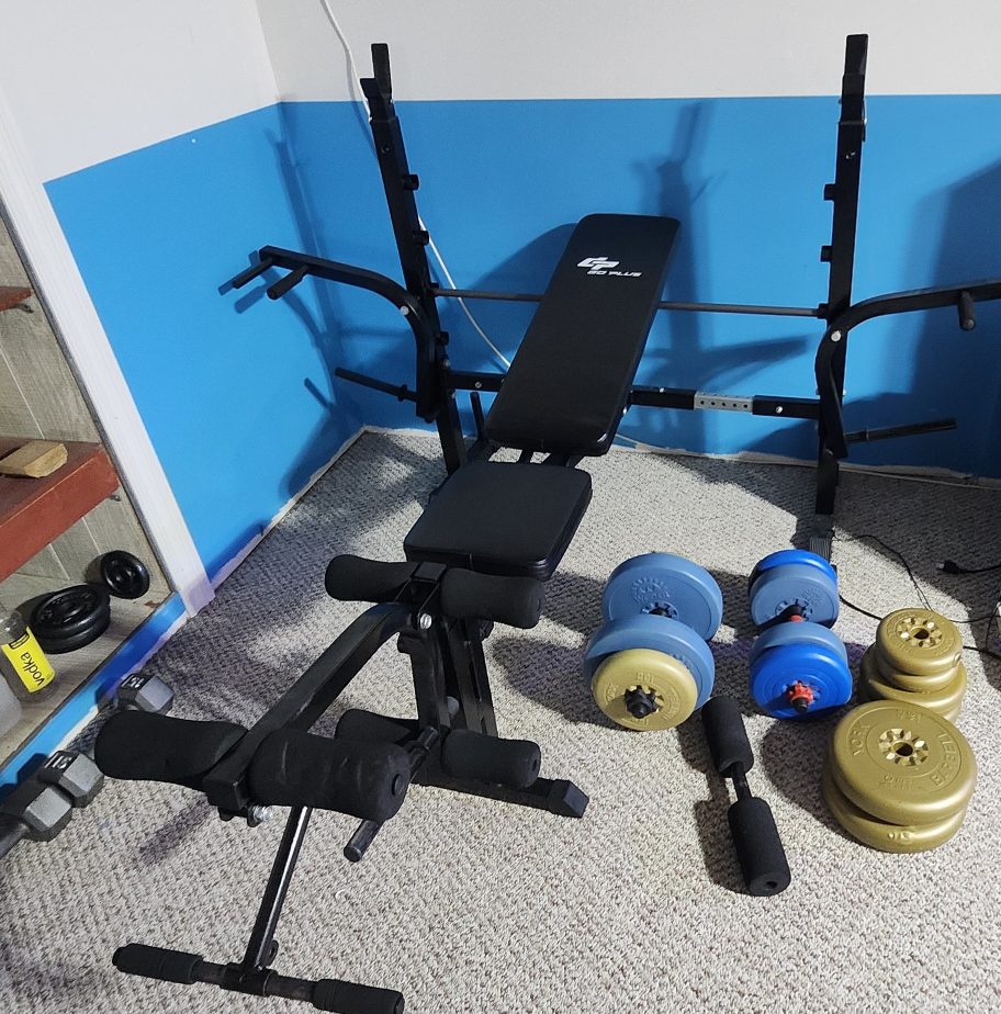 Press Bench plus 2 dumbbells set - photo 4