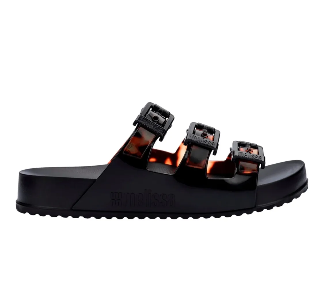 Melissa Buckle Sandals black and tortoise image indicator(5)
