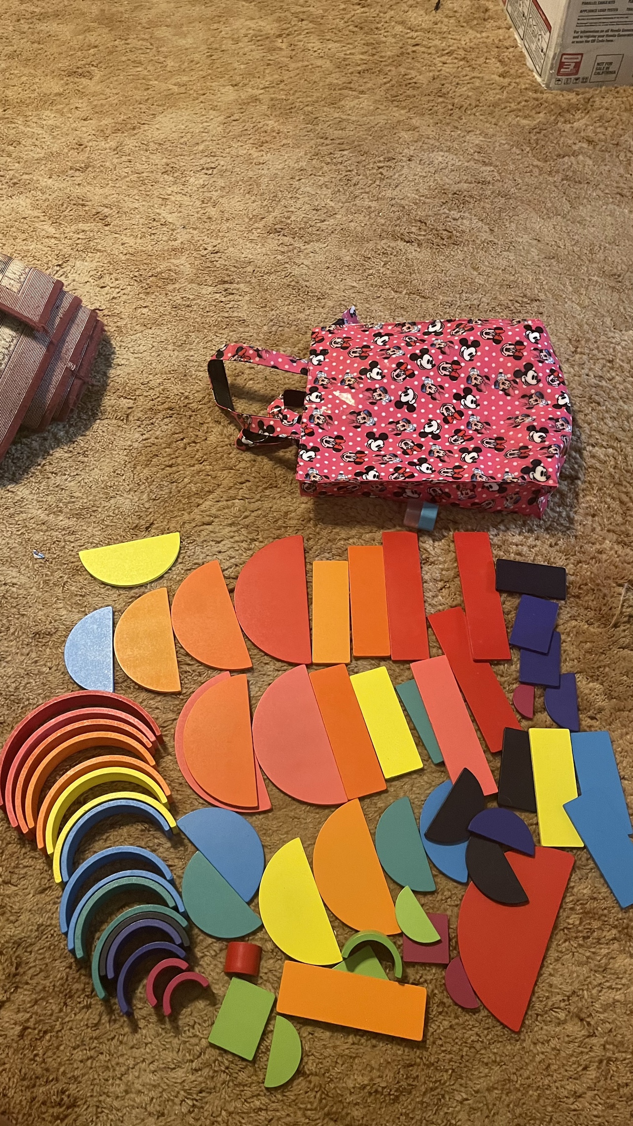 Rainbow Wooden Stacking Toys
