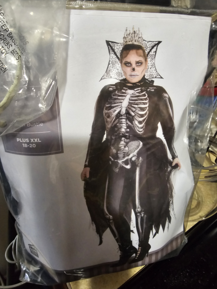 Gothic Skeleton Queen Costume Plus Size - photo 2