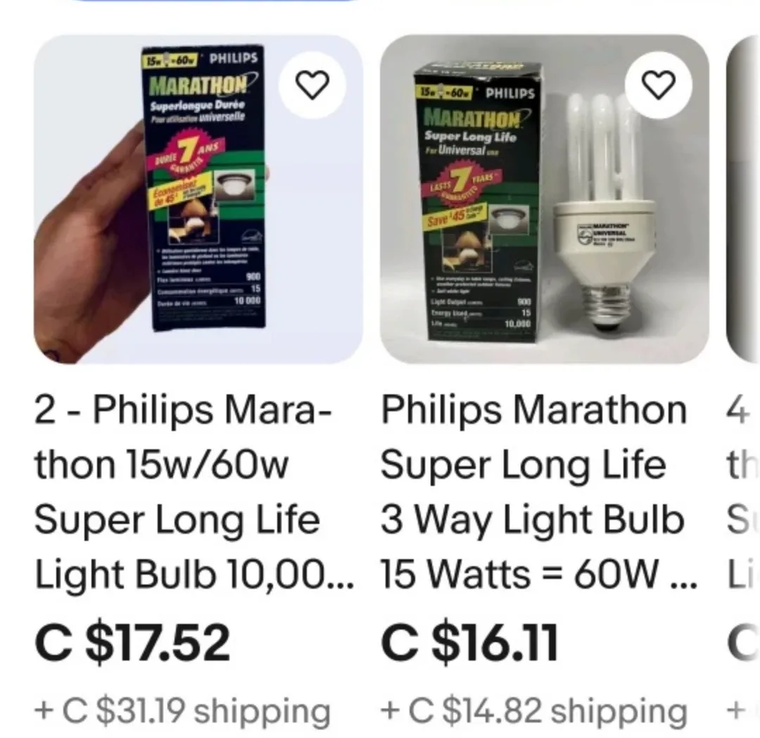 3 New Philips marathon energy saving light bulbs image indicator(5)