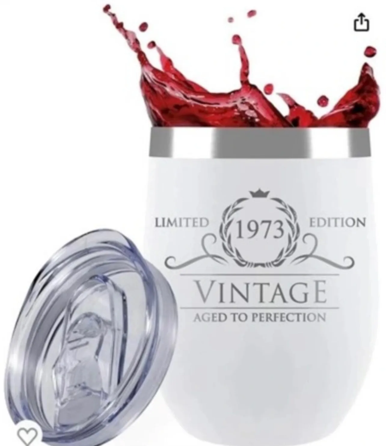 1973 Vintage Aged to Perfection Wine Tumbler thumbnail