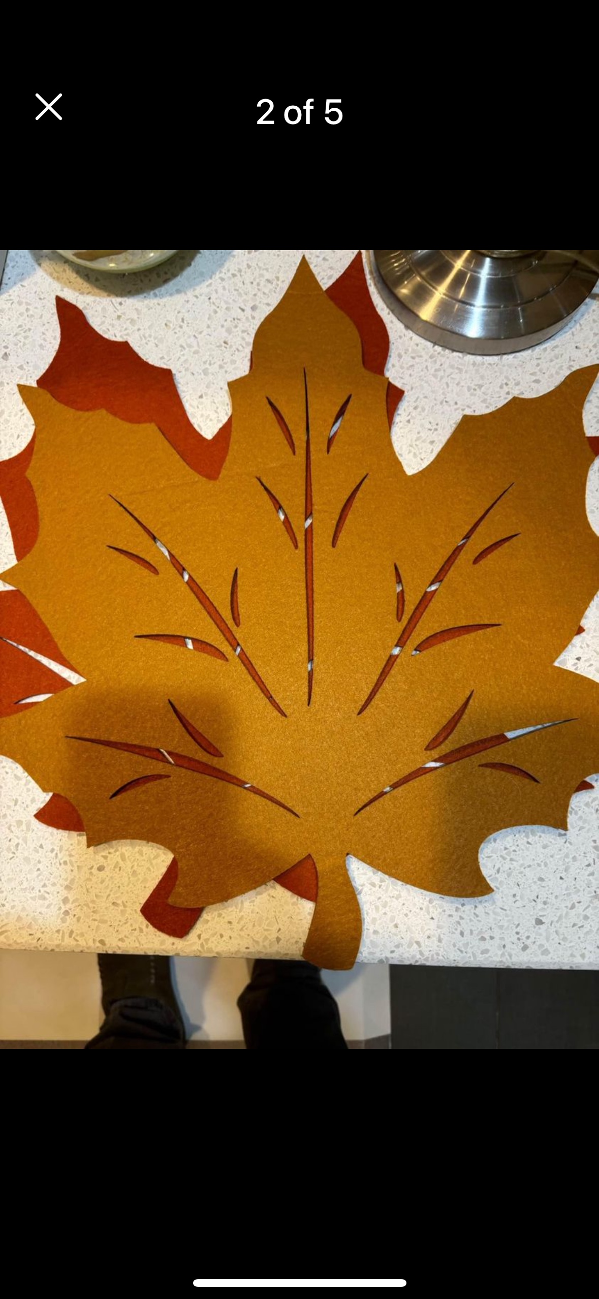 Maple Leaf Design Pot and coaster pads - photo 2