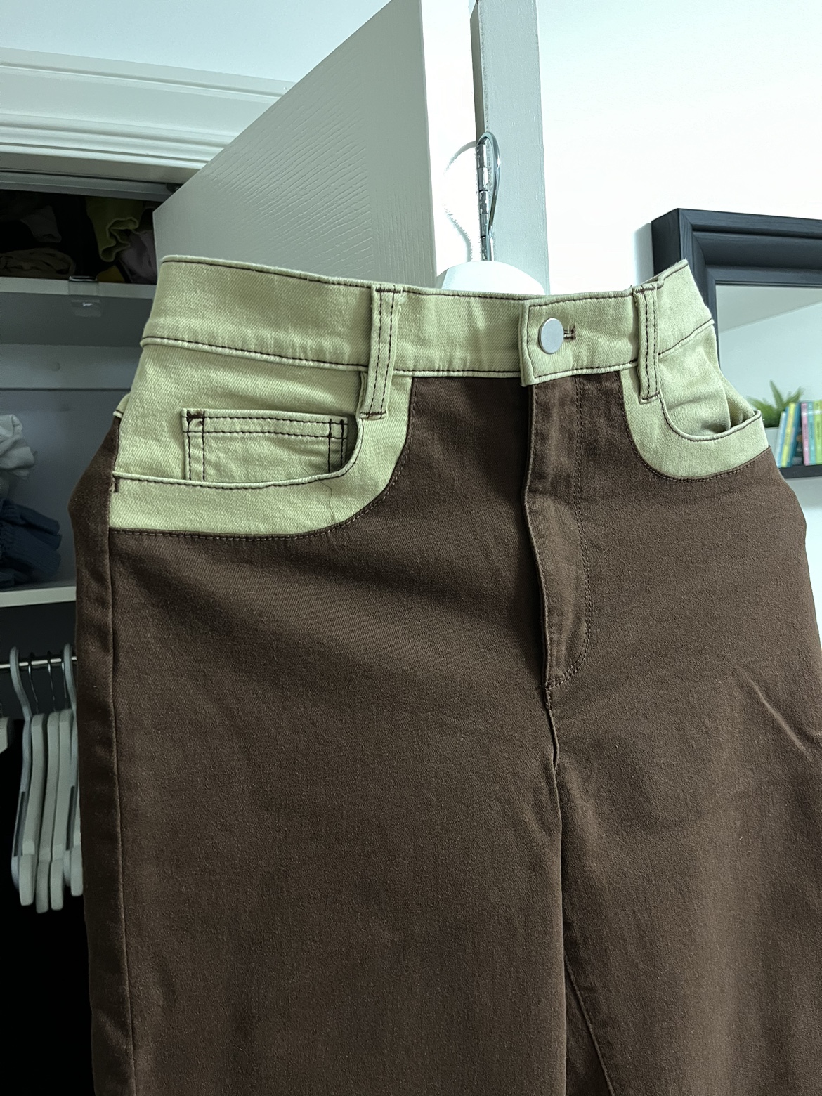 Oak + Fort Brown and Green Jeans - photo 2