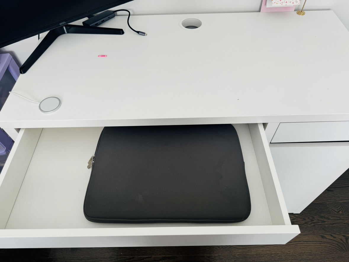 White IKEA study Desk - photo 2