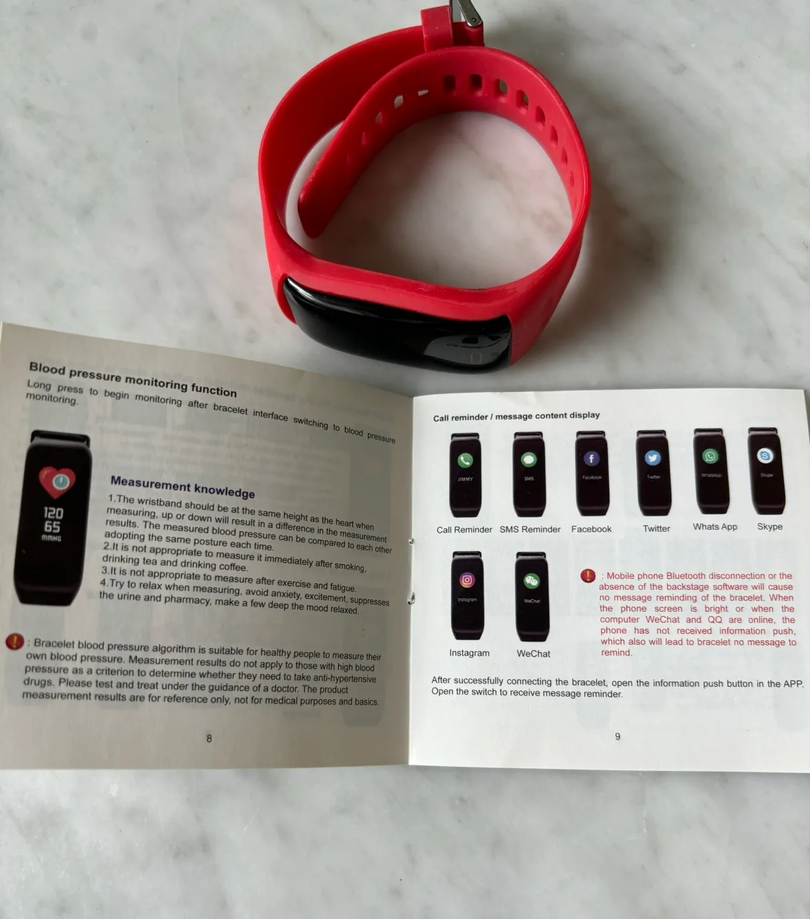 Fitness Tracker Smart Bracelet image indicator(2)