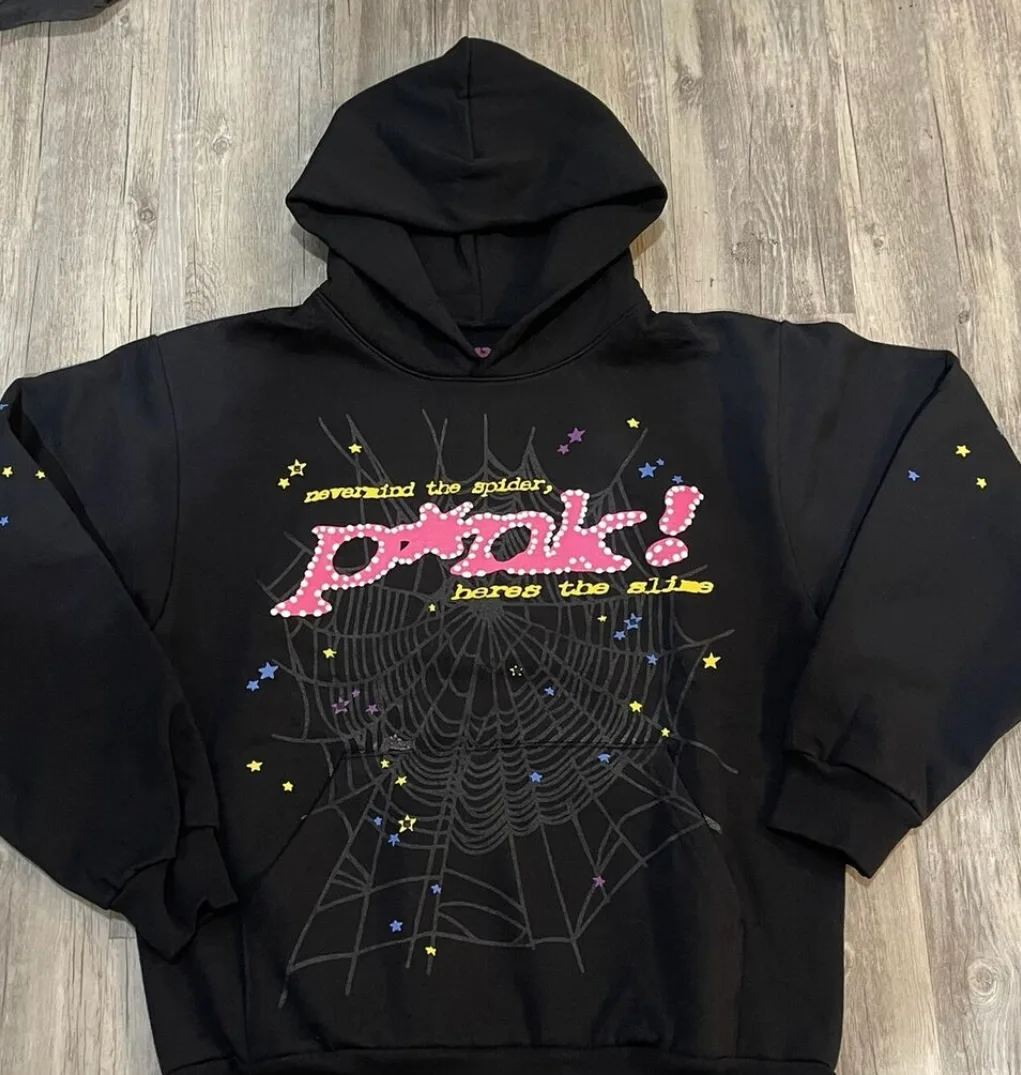 Spider Black "Pink" Hoodie thumbnail