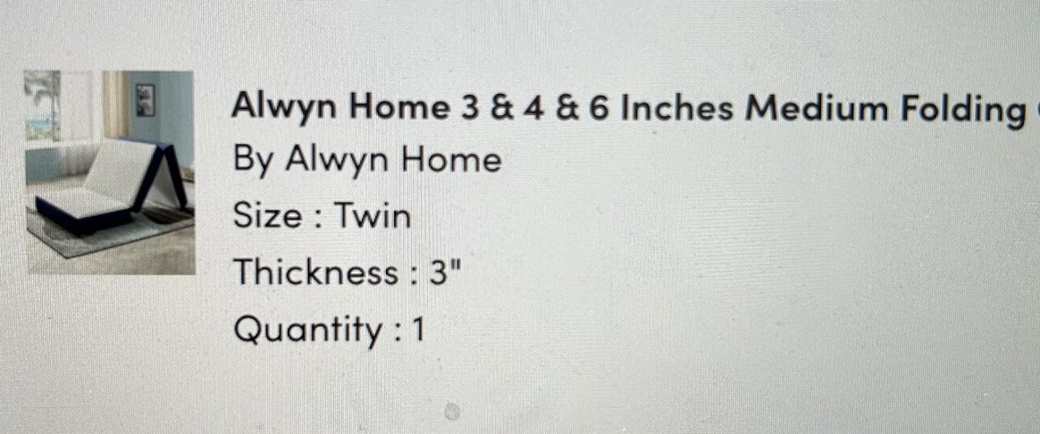 Twin size 3-fold mattress - photo 4