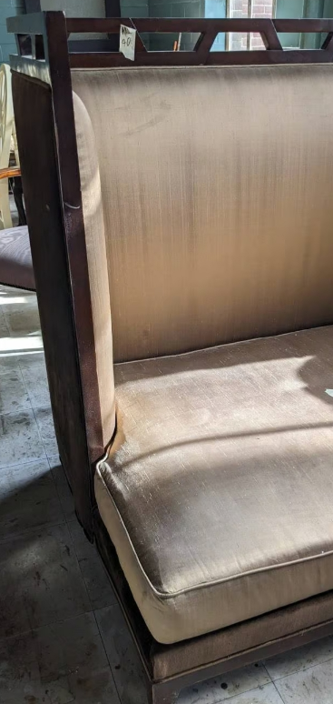 Vintage Upholstered Wooden Booth - photo 4
