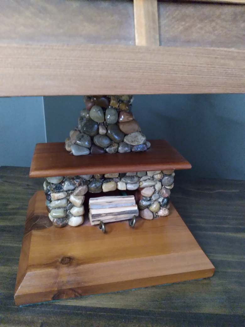 Stone Fireplace Lamp - photo 3