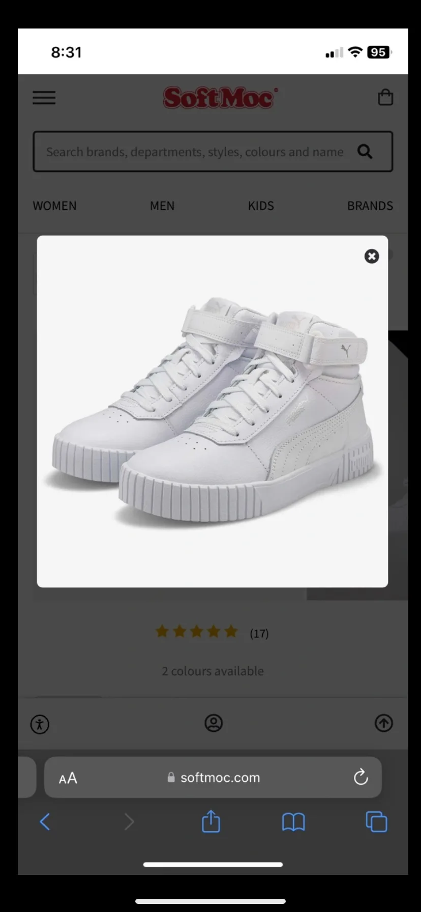 Puma White High Top Sneakers image indicator(3)