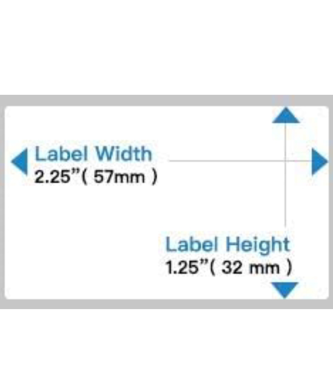 4 Rolls of 2.25" x 1.25" White Labels - photo 2