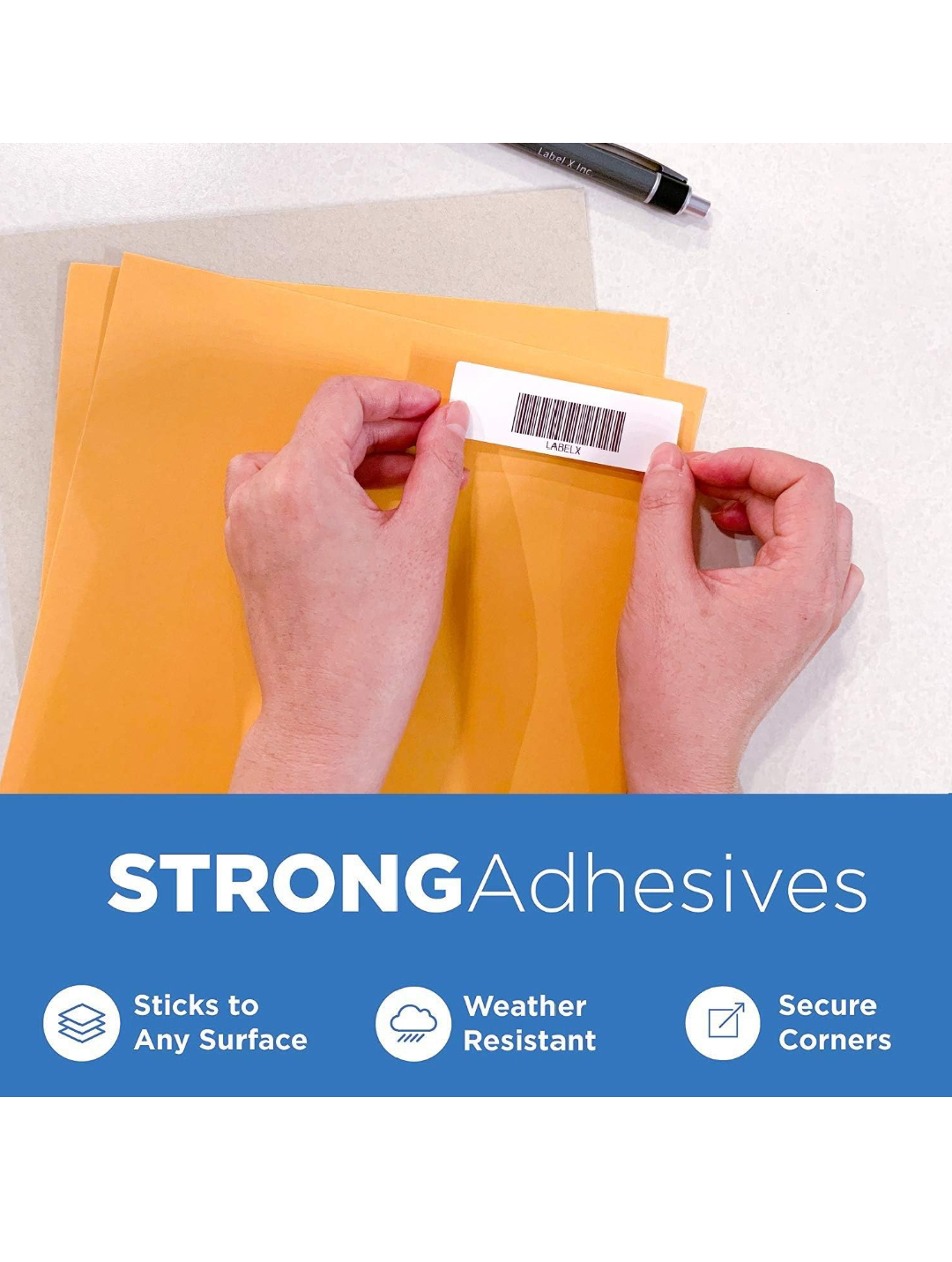4 Rolls of 2.25" x 1.25" White Labels - photo 4