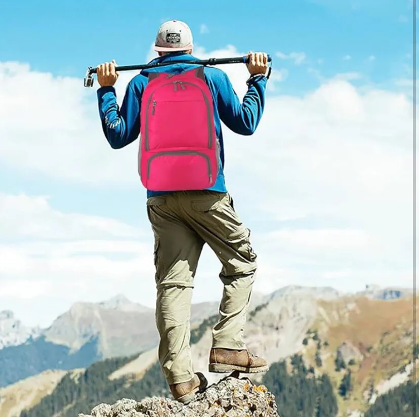 Folding Backpack - Red image indicator(7)