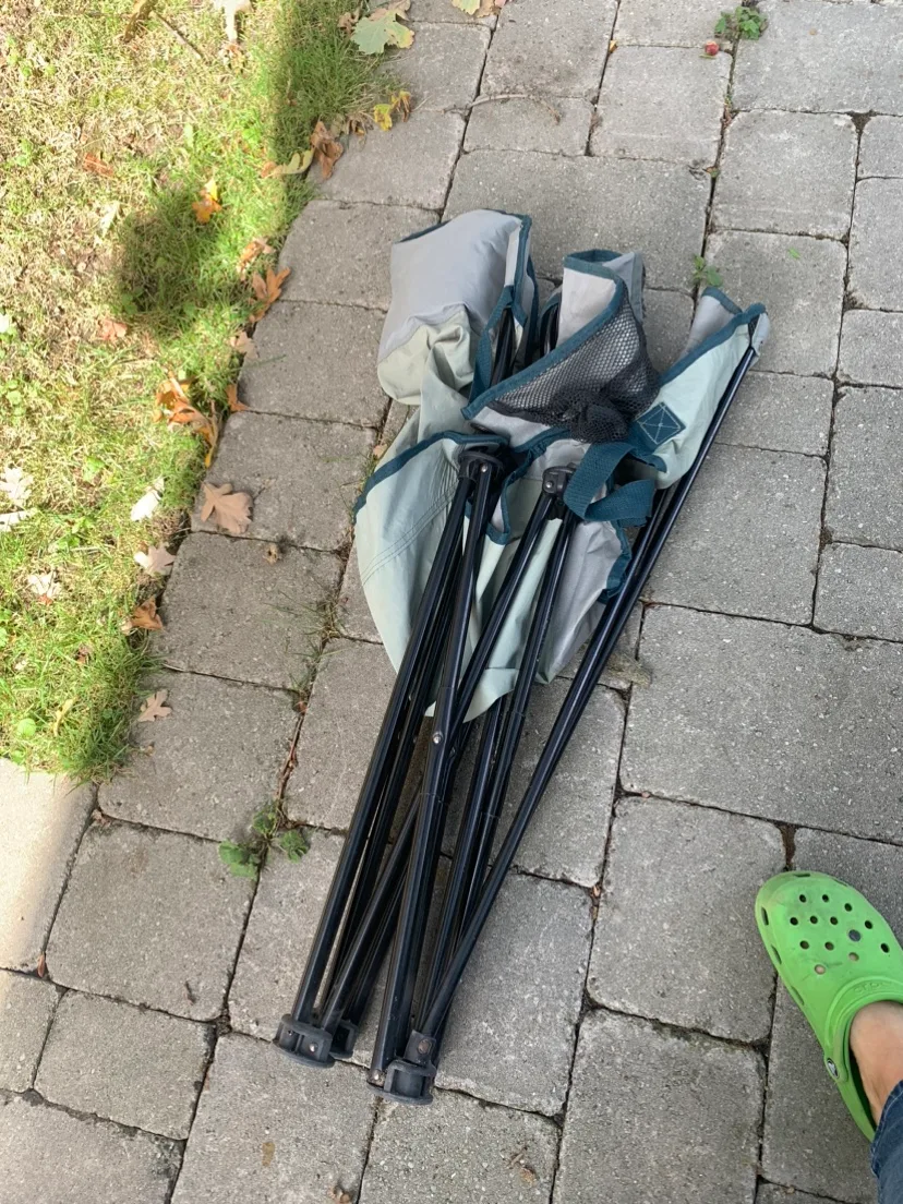 Folding Camping Chair with foot rest image indicator(6)