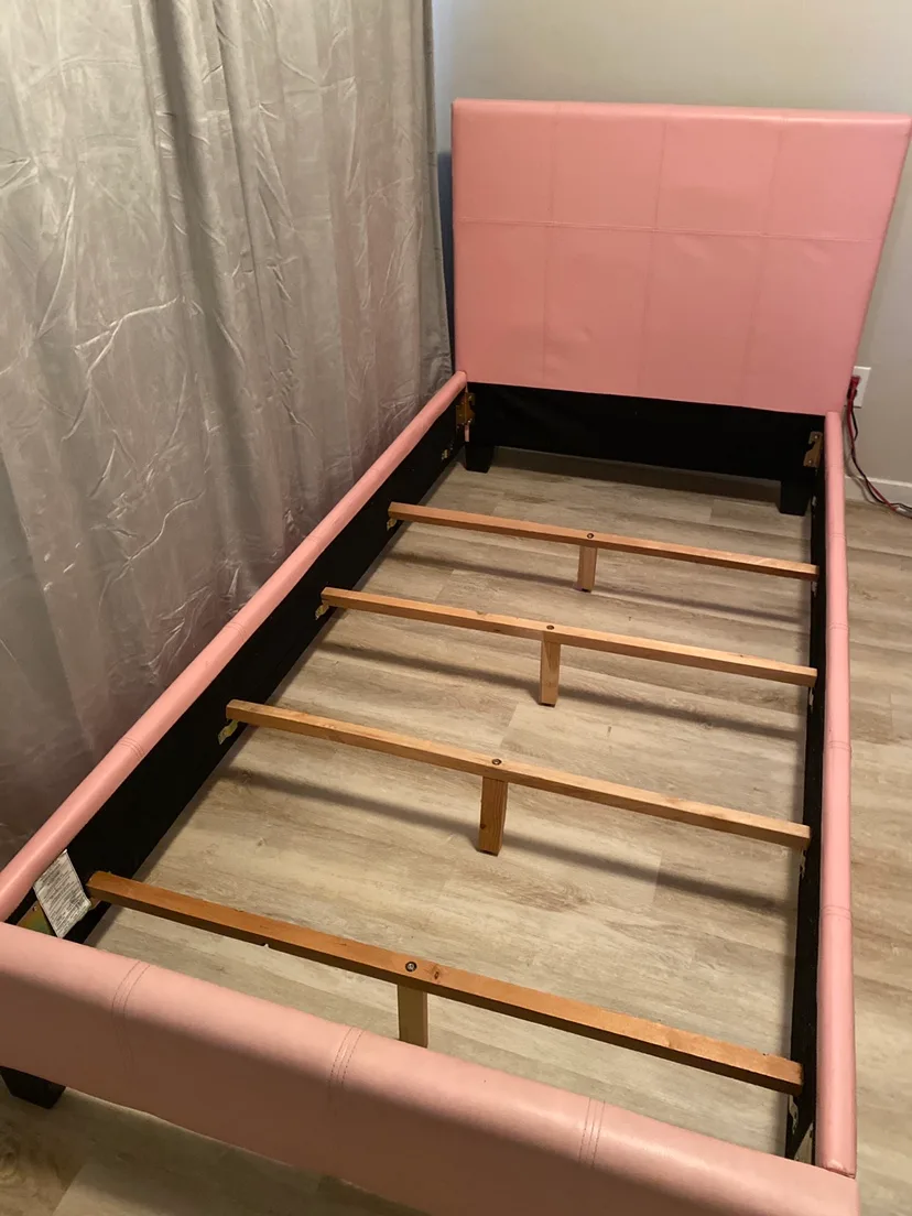 Pink Upholstered Bed Frame thumbnail
