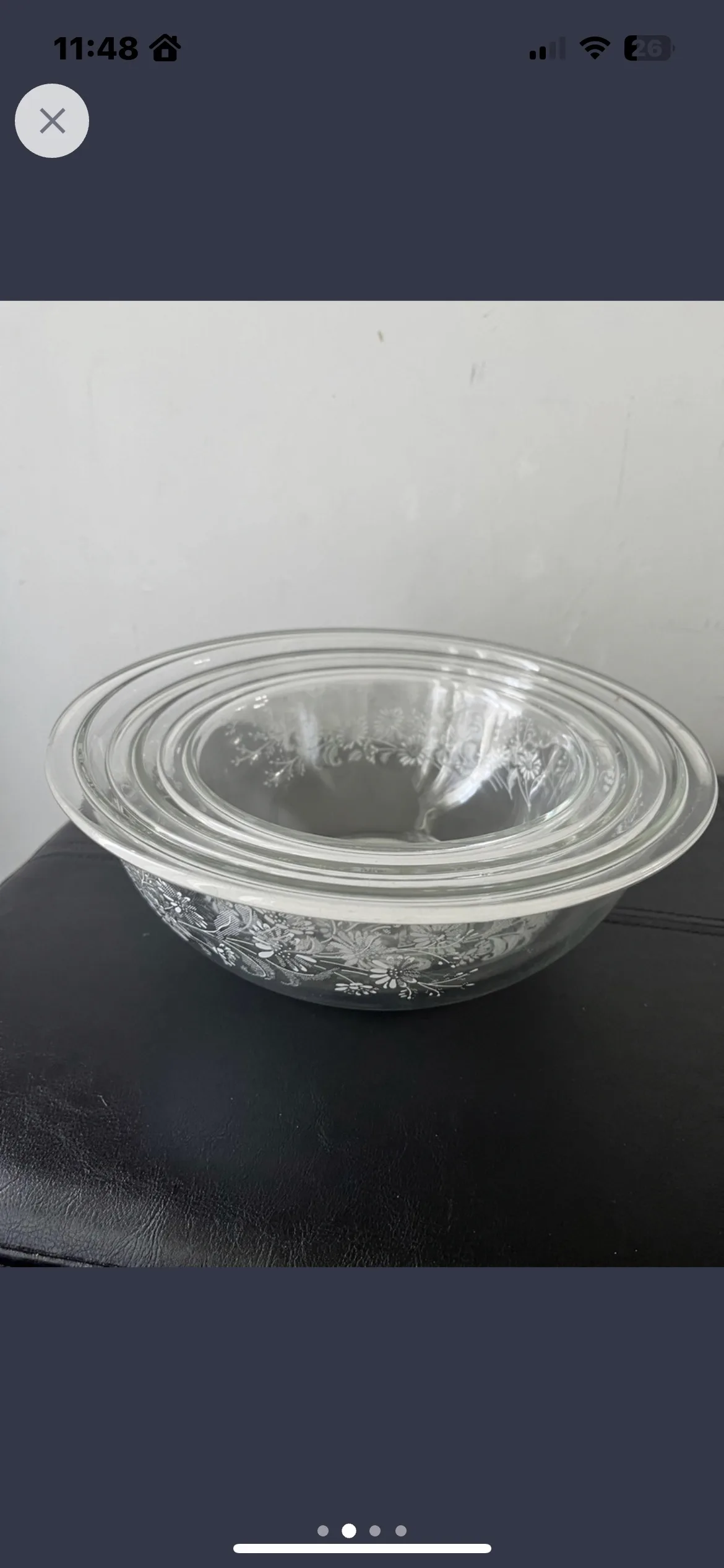 Vintage Pyrex Mixing Bowls image indicator(2)