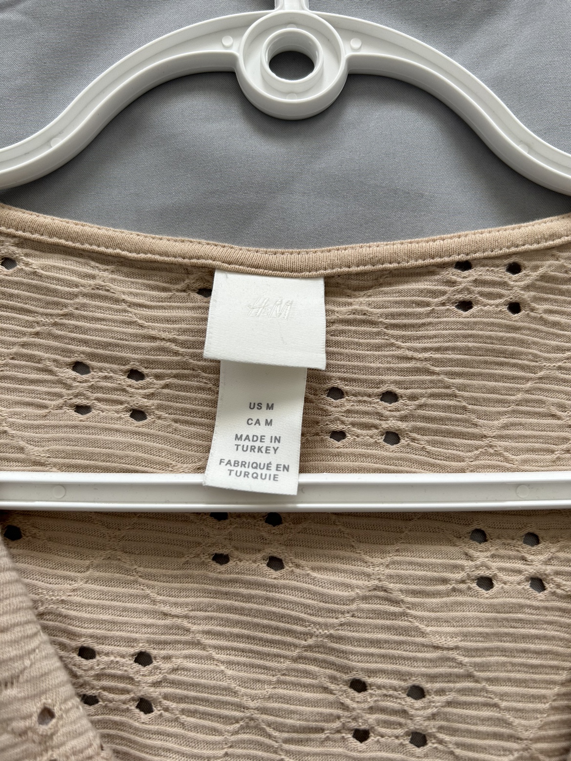 H&M Beige Button Up Blouse - photo 2