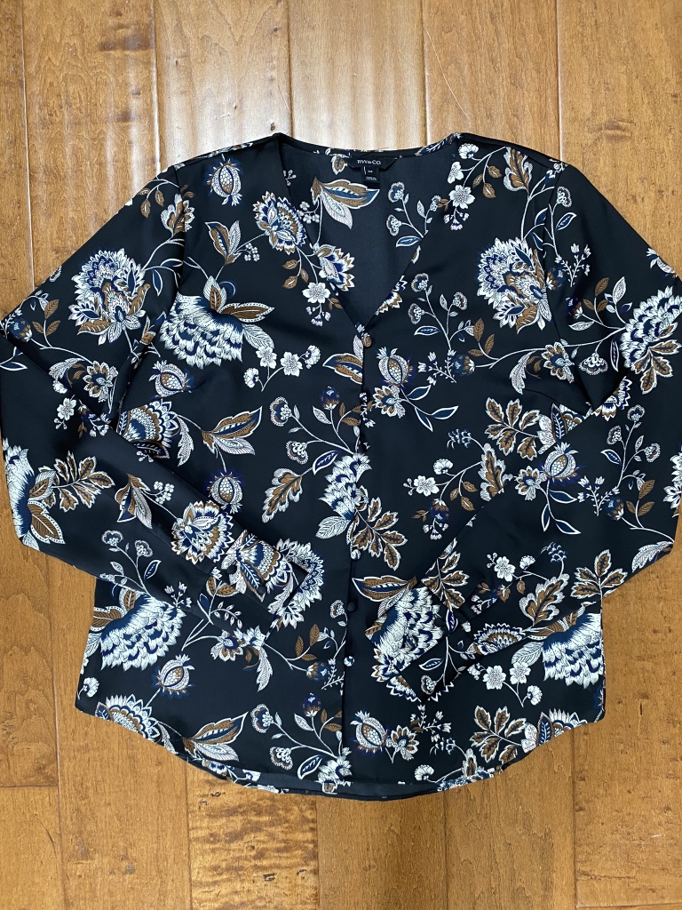 RW&Co. Floral Blouse - small