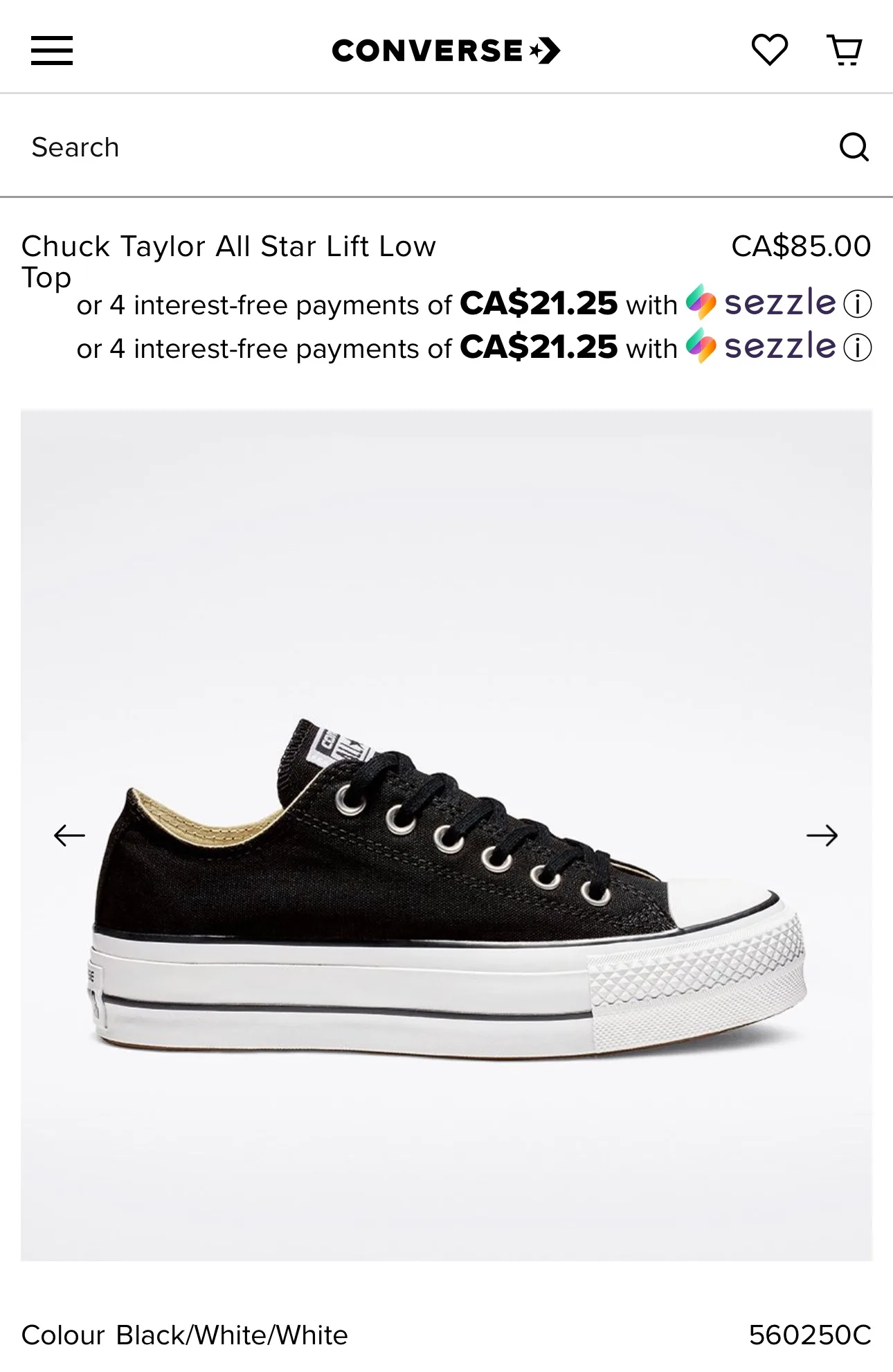 Converse All Star Lift Low Black Sneakers image indicator(2)