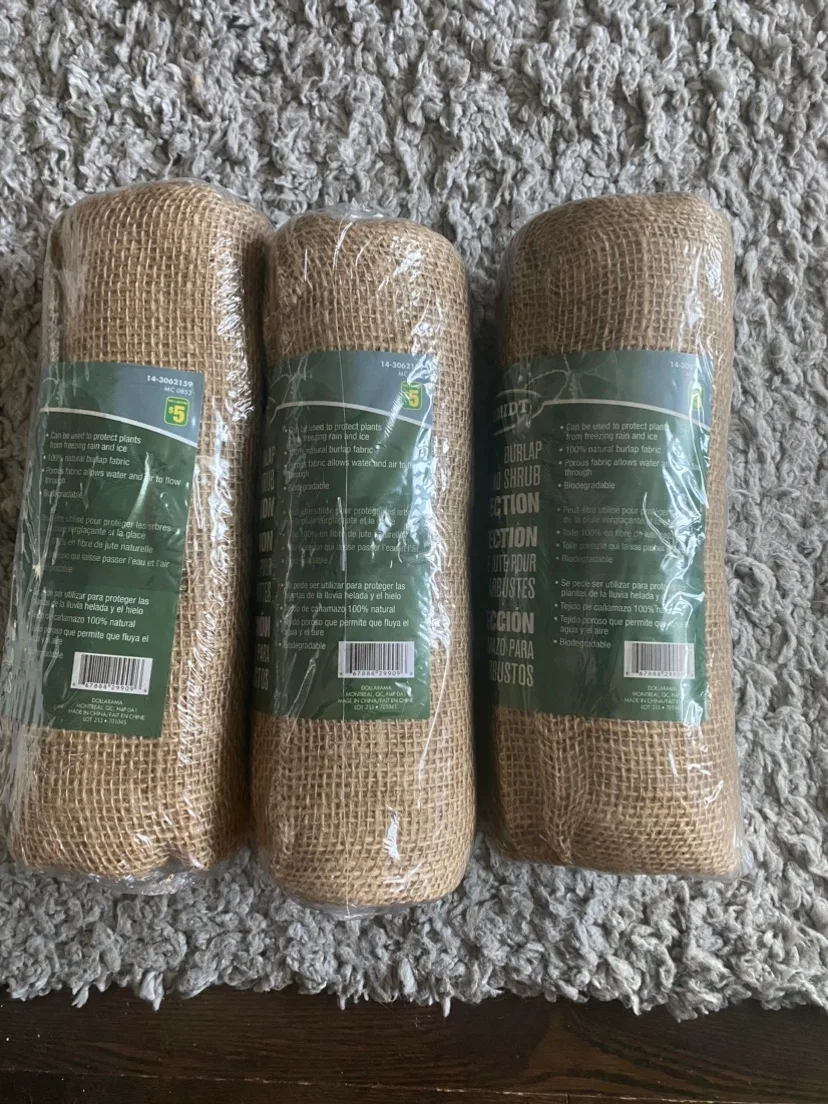 3 Rolls of Schmidt Burlap Tree and Shrub Protection Brand New image indicator(2)
