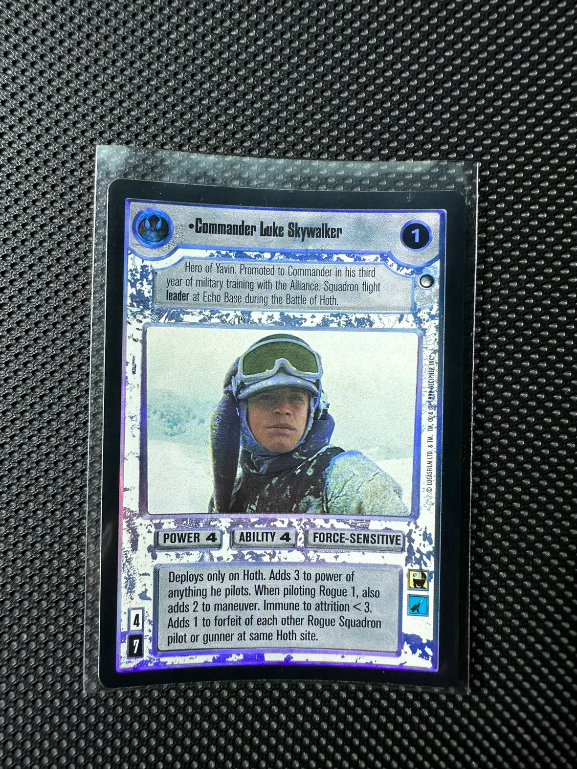 Commander Luke Skywalker Star Wars CCG Holo thumbnail